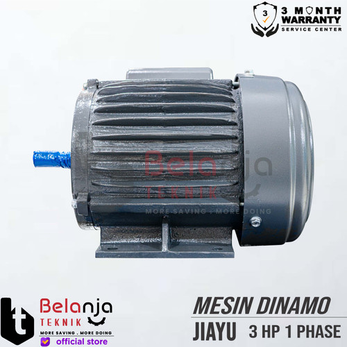 Mesin Dinamo - Electro Motor Jiayu 3 HP 1 Phase 4 Pole