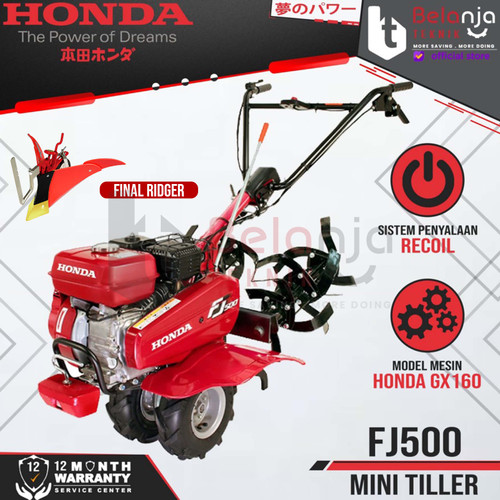 Honda Cultivator FJ 500 Mesin Mini Tiller Tanah Kering Basah Standard