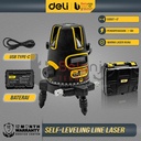 Deli Line Laser Levelling 3 Line EDL332303 Meteran Garis Level 3