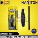 Hasston Prohex Alat Buka Drat Pipa Kran Patah 1/2" - 3/4" Pipe Extractor 3799-200