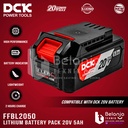DCK Lithium Battery Pack 20V 5.0 AH Baterai Cordless 20 V 5 AH FFBL2050