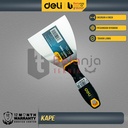Deli Putty Knife 4" Kape Stainless Gagang Karet 4 Inch Kape Plat Scraper Karet EDL-HD4