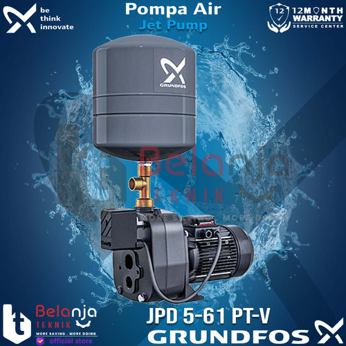 Grundfos Mesin Pompa Air Sumur Dalam JPD 5-61 PTV Jet Pump 50 M 1560 W