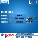 Bosch Mesin Gurinda Tangan GWS 900-100 S 900 Watt 4 Inch GWS900-100S
