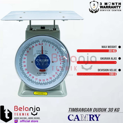 Camry Timbangan Duduk Alat Ukur 30 Kg Timbangan Serbaguna