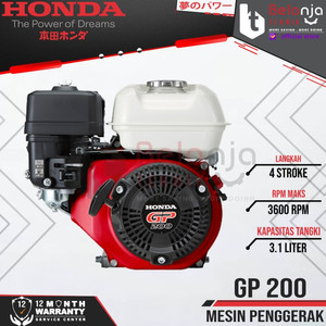Mesin Penggerak Honda GP 200 Jialing 6.5 HP Bensin Serbaguna GP200