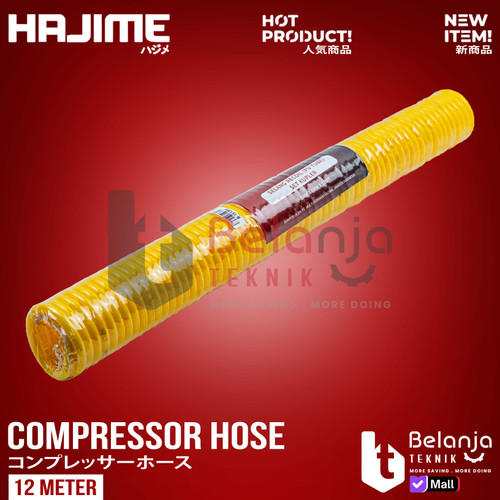 Selang Angin Kompresor Air Hose 12 M Hajime Selang Hose Recoil 12 Meter