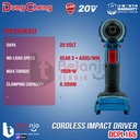 Pembuka Baut Baterai DongCheng Baterai DCPL165 EM Impact Driver Cordless Brushless 20V DCPL 165 EM Set DCPL165EM