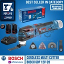 Bosch Mesin Oskilasi GOP 12V-28 Oscillating Cutter Multi Tool Cordless 12 Volt SET 3 AH Charger Baterai