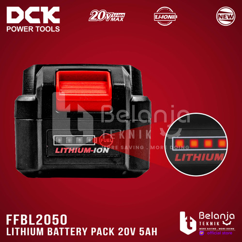 DCK Lithium Battery Pack 20V 5.0 AH Baterai Cordless 20 V 5 AH FFBL2050