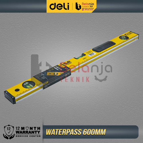 Deli Spirit Level Waterpass Magnet Aluminium Akurat Perkakas 60 Cm DL290600