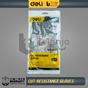 Deli Sarung Tangan Safety Cut Resistant L Sarung Tangan Anti Pisau EDL521043L