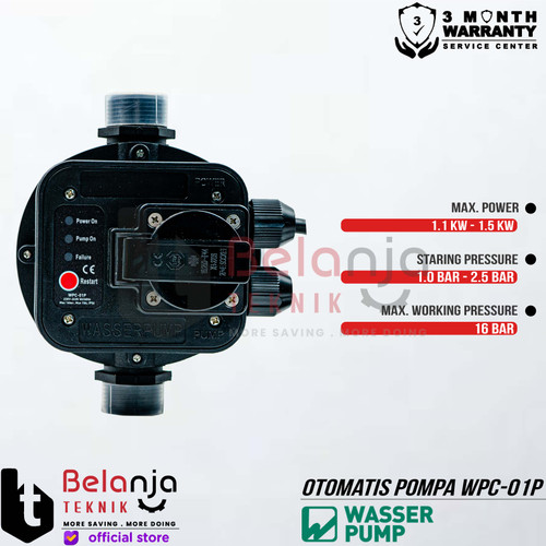 Wasser Pump Otomatis Pompa WPC-01P Automatic Pump Control WPC01P Kontrol