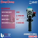 Dongcheng Mesin Bor Beton DZC04-28 Rotary Hammer SDS 28MM 3 Mode 820 Watt 28 MM