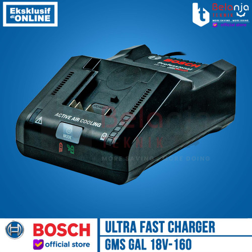 Bosch Ultra Fast Charger Battery GAL 18V-160 Pengisi Daya Baterai 18 Volt 16 AH