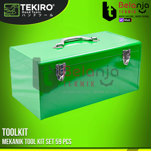 TEKIRO Mekanik Tool Kit Set 59 Pcs Toolset Toolkit Toolbox Set 59pcs