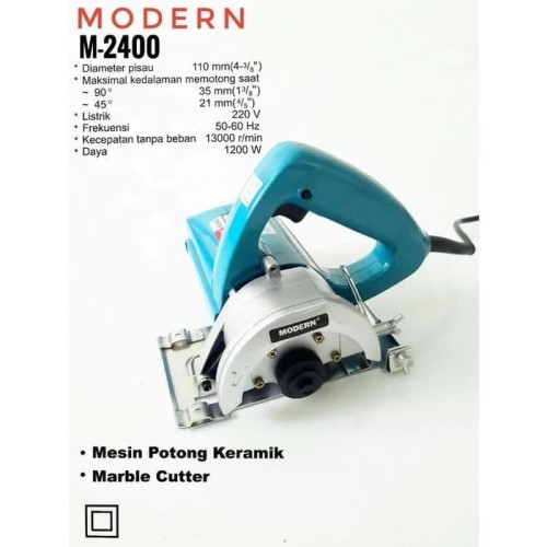 MODERN Mesin Potong Keramik M 2400 4 Inch Marble Cutter M2400 1200WATT