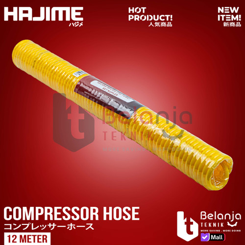 Selang Angin Kompresor Air Hose 12 M Hajime Selang Hose Recoil 12 Meter