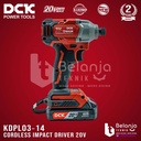 Mesin Bor Obeng Baterai DCK KDPL03‐14 Impact Driver Cordless 20V KDPL Unit Only