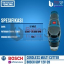 Bosch Mesin Oskilasi GOP 12V-28 Oscillating Cutter Multi Tool Cordless 12 Volt SET 3 AH Charger Baterai