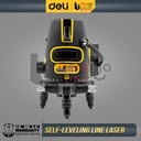Deli Line Laser Levelling 3 Line EDL332303 Meteran Garis Level 3