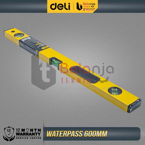 Deli Spirit Level Waterpass Magnet Aluminium Akurat Perkakas 60 Cm DL290600
