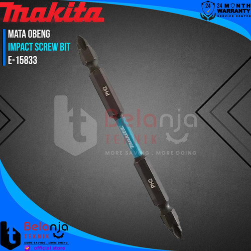 Makita Mata Bor Obeng Plus PH 2 X 110 MM Impact Screw Bit PH 2 E-15833