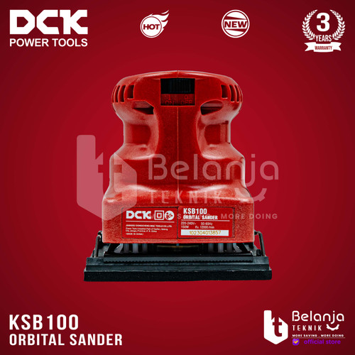 DCK Mesin Amplas Kayu Kotak KSB 100 110 MM KSB100 Orbital Sander 150 Watt