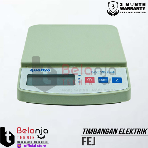 Quattro Timbangan Duduk Digital 5 Kg Timbangan Meja FEJ SERIES