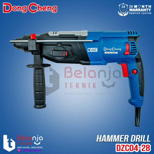 Dongcheng Mesin Bor Beton DZC04-28 Rotary Hammer SDS 28MM 3 Mode 820 Watt 28 MM