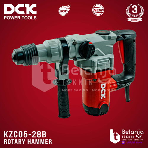 DCK Mesin Bor Bobok Beton 28 mm KZC05-28B Rotary Hammer SDS 800 Watt KZC 05