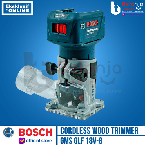Bosch Mesin Router Profil Kayu Baterai GLF 18V-8 Wood Trimmer Cordless 1/4" Inch 18 Volt