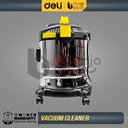 Deli Vacuum Cleaner Wet And Dry DL881815 Mesin Sedot Debu Basah Kering 15L HEPA Stainless 1100 Watt