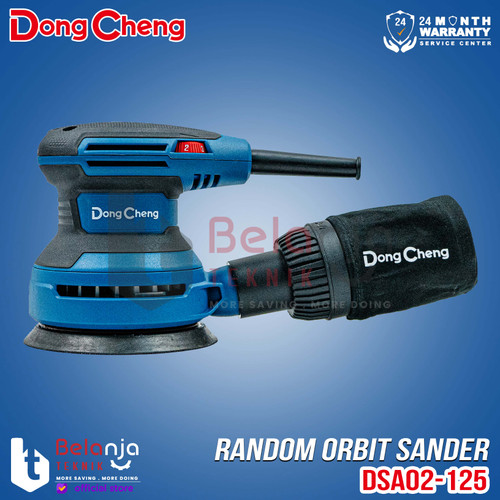 Dongcheng Mesin Amplas Bulat 5 Inch DSA02-125 Orbital Sander 5 " 380 Watt DSA 02 125
