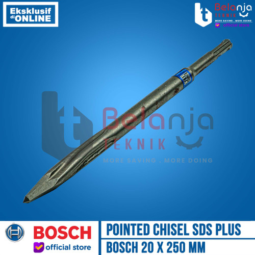 Bosch Pointed Chisel SDS Plus 20 X 250 mm Mata Bor Bobok Beton Lancip 20MM