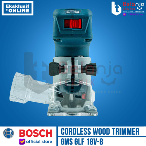 Bosch Mesin Router Profil Kayu Baterai GLF 18V-8 Wood Trimmer Cordless 1/4" Inch 18 Volt