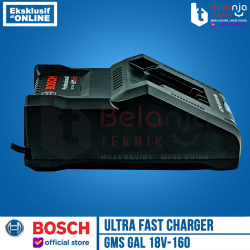 Bosch Ultra Fast Charger Battery GAL 18V-160 Pengisi Daya Baterai 18 Volt 16 AH