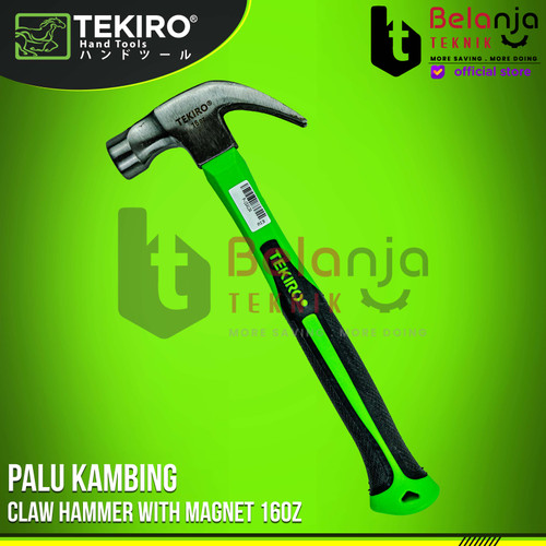 Tekiro Palu kambing 16 Oz Claw Hammer With Magnet 16Oz Palu Cabut Paku