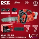 DCK Chainsaw Cordless KDML250BM 10 Inch Alat Potong Dahan 10" Chain Saw 20V KDML 250 KDML250