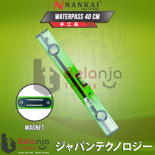 Nankai Penggaris Waterpass Magnet 40 Cm Penggaris Ukur Akurat 40Cm