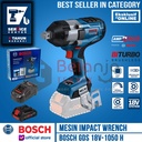 Bosch Mesin Impact Wrench Cordless GDS 18V-1050 H Baterai Procore 4AH