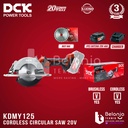 DCK Mesin Circular Saw Cordless KDMY125Z Sirkel Kayu 125MM SET 1X 4 AH