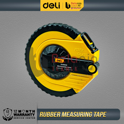 Deli Meteran Fiber Bulat 30 M Alat Ukur Akurat Fleksibel 30 Meter ABS