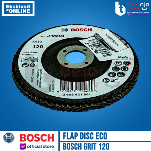 Bosch Flap Disc Eco Metal Mata Batu Gerinda Amplas Susun Besi 4 Inch Grit 120
