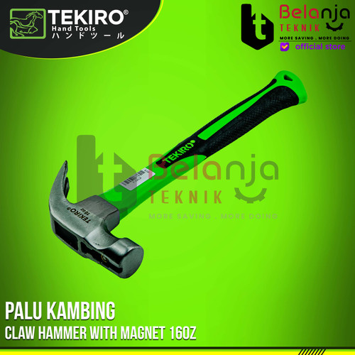 Tekiro Palu kambing 16 Oz Claw Hammer With Magnet 16Oz Palu Cabut Paku