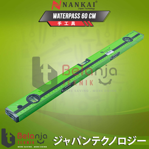 Nankai Penggaris Waterpass Magnet 60Cm Penggaris Ukur Akurat 60Cm