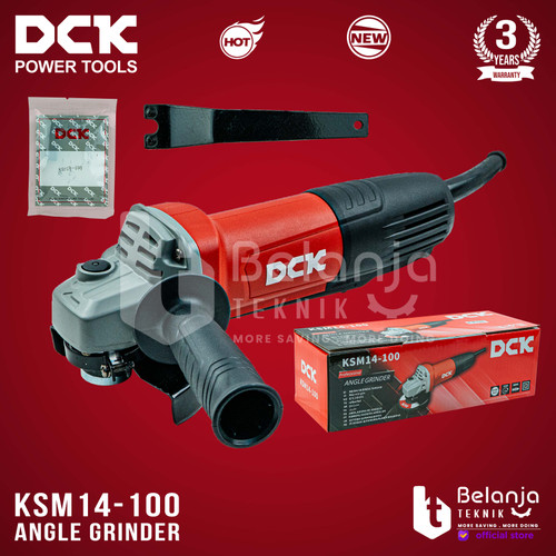 DCK Mesin Gerinda Tangan 4 Inch KSM14-100 A Angle Grinder 800 Watt 4" KSM 14 100A