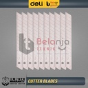 Deli Isi Ulang Cutter 9 mm SK4 10 Pcs Isi Pisau Kater Anti Karat DP092