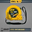 Deli Tape Measure 5 Meter Meteran 5m Alat Ukur Elastis Pengunci Manual