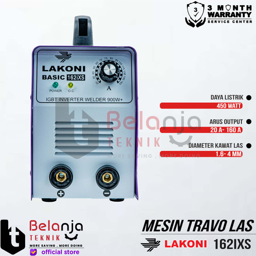 LAKONI BASIC Travo Las Listrik 162IXS Welding Inverter 162 IXS 450 W